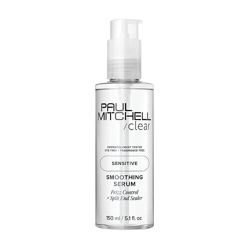 Paul Mitchell Clear Smoothing Serum, Blowout Primer, Fragrance Free, For Sensitive Scalp + Skin, 5.1 fl. oz