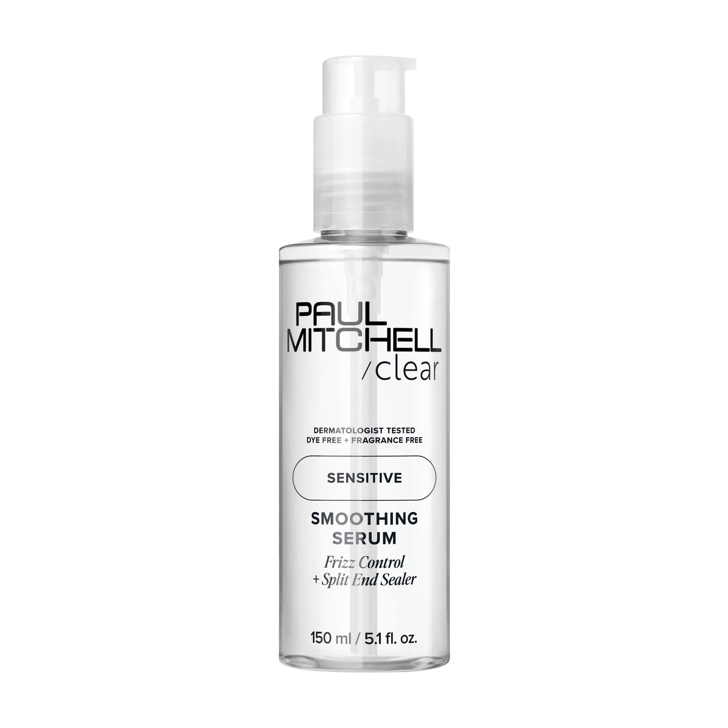 Paul Mitchell Clear Smoothing Serum, Blowout Primer, Fragrance Free, For Sensitive Scalp + Skin, 5.1 fl. oz