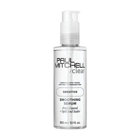 Paul Mitchell Clear Smoothing Serum, Blowout Primer, Fragrance Free, For Sensitive Scalp + Skin, 5.1 fl. oz