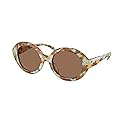 Tory Burch Sunglasses TY 7210 U 201773 Blue Honey Tortoise/Dark Brown Polyamid