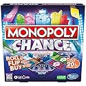 Monopoly Chance Board Game for Adults and Kids | Fast-Paced Family Party Game | Ages 8+ | 2-4 Players | 20 Mins. Average (Amazon Exclusive)