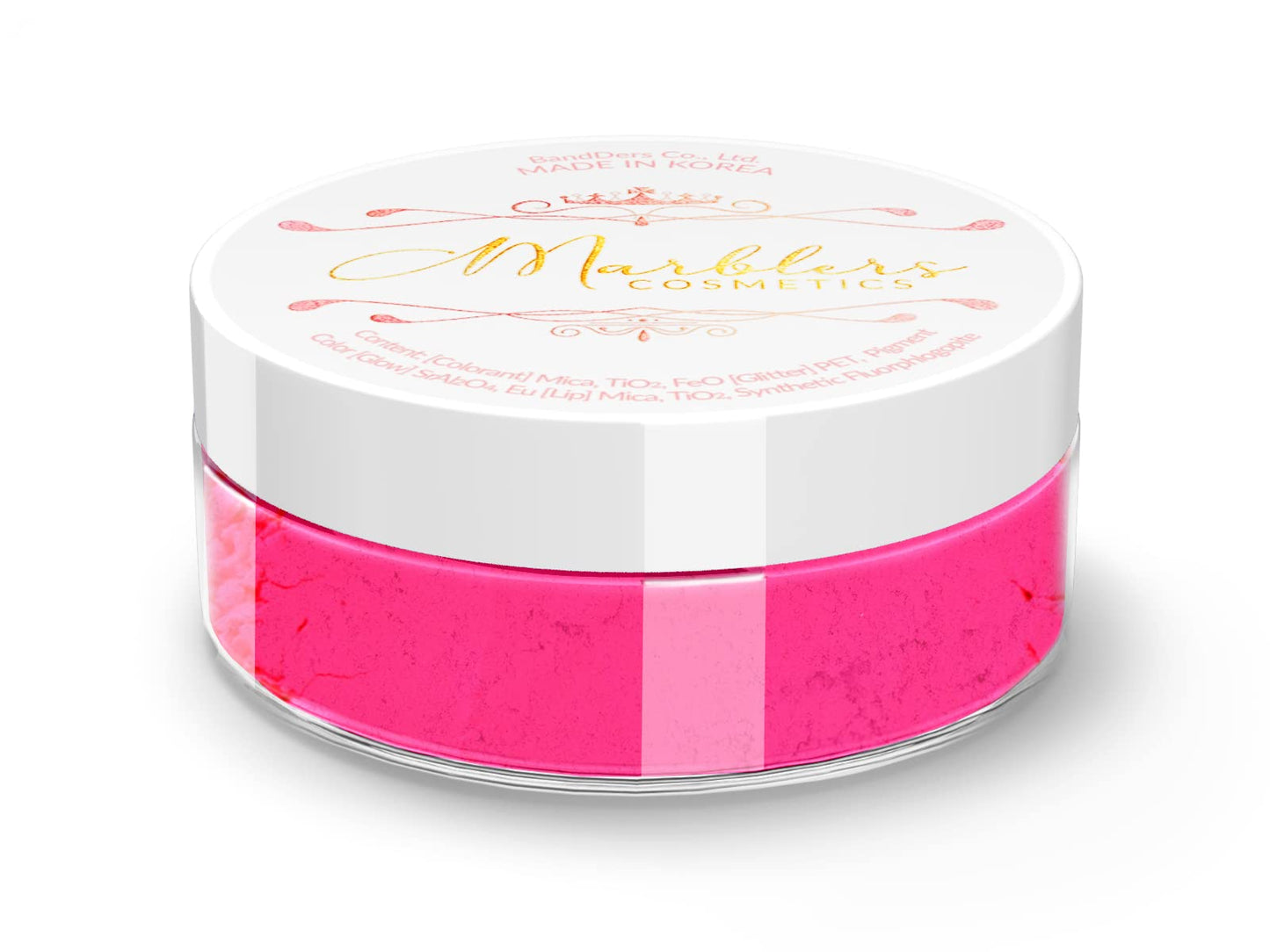 MARBLERS Fluorescent Pigment [Neon Pink] 0.11oz (3g) | Matte Pigment | Non-Toxic | Vegan | Cruelty-Free | Nail Polish, Nail Art, Soap, Craft |