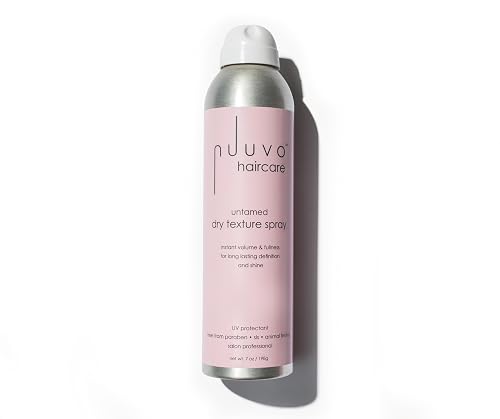 Nuuvo Untamed Dry Texture Spray - Volumizing & Texturizing Spray for Lightweight Effortless Styles, UV Protection, Matte Finish, Cruelty-Free, 7oz