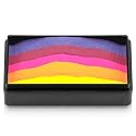 Kraze FX Dome Stroke - Royal Sunset (25 gm), Water Activated, Professional UV Glow Blacklight Reactive Face and Body Painting Rainbow Cakes