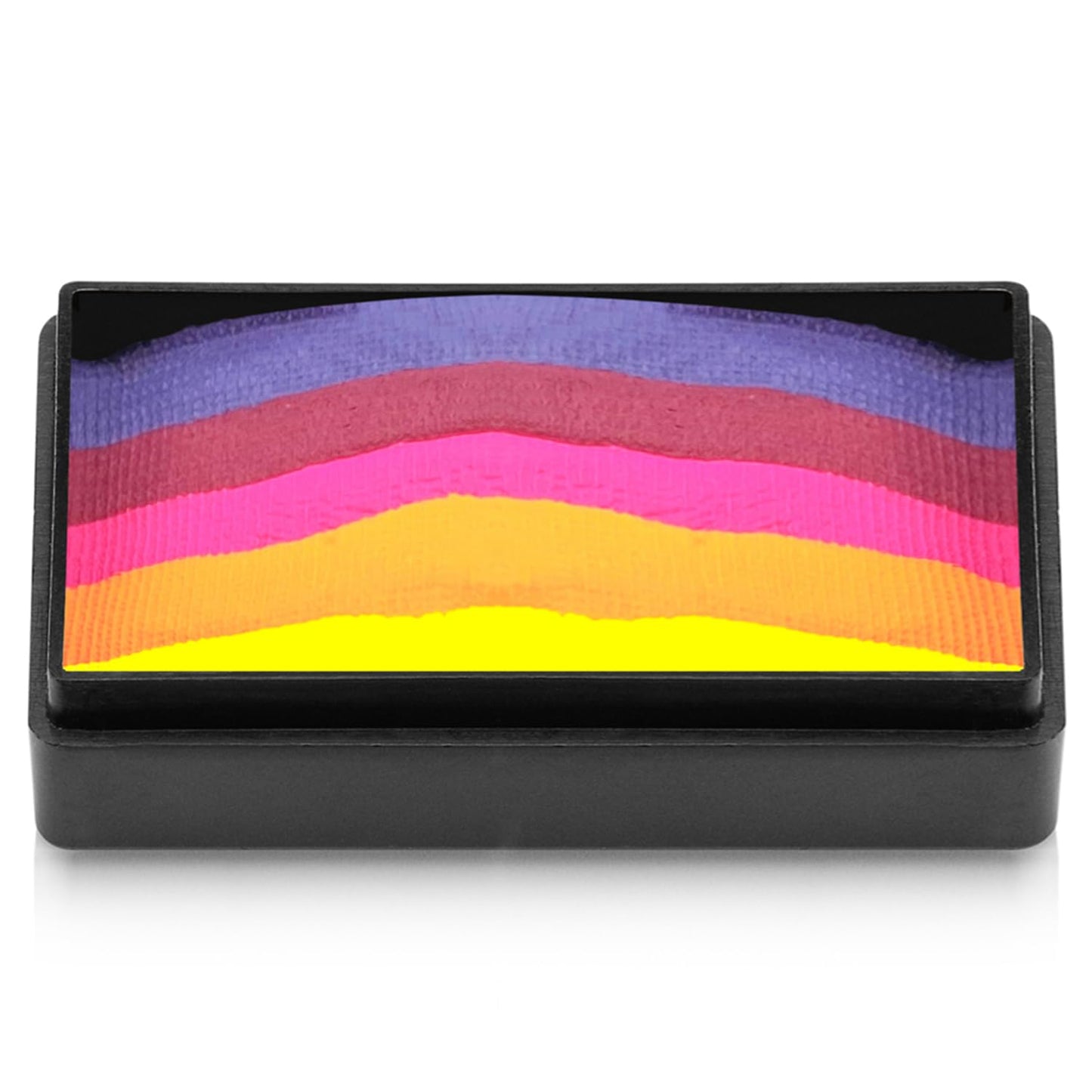 Kraze FX Dome Stroke - Royal Sunset (25 gm), Water Activated, Professional UV Glow Blacklight Reactive Face and Body Painting Rainbow Cakes
