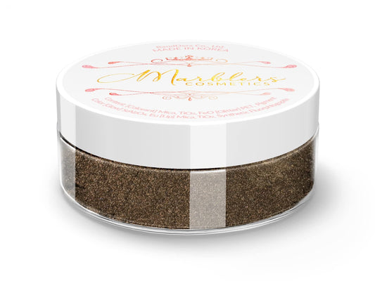 MARBLERS Fine Natural Mica Powder [Coffee Brown] 0.11oz (3g) | Highly Pigmented | Non-Toxic, Vegan, Cruelty-Free | Eyeshadow, Body Butter, Nail