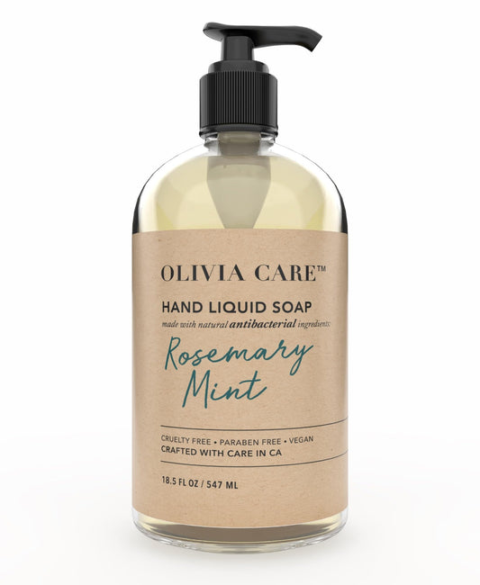 Olivia Care Hand Soap - Infused with Sage & Tea Tree Oil & Rosemary Mint Fragrance, Cleansing, Germ-Fighting, Moisturizing Hand Wash for Kitchen Beauty & Personal Care Olivia Care