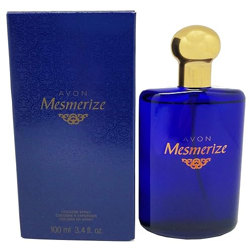 AVON Mesmerize Cologne for Men, 3.4 fl oz, Long Lasting Woody and Spicy Scent for Everyday Wear, Signature Fragrance for Him, Classic Men’s Cologne