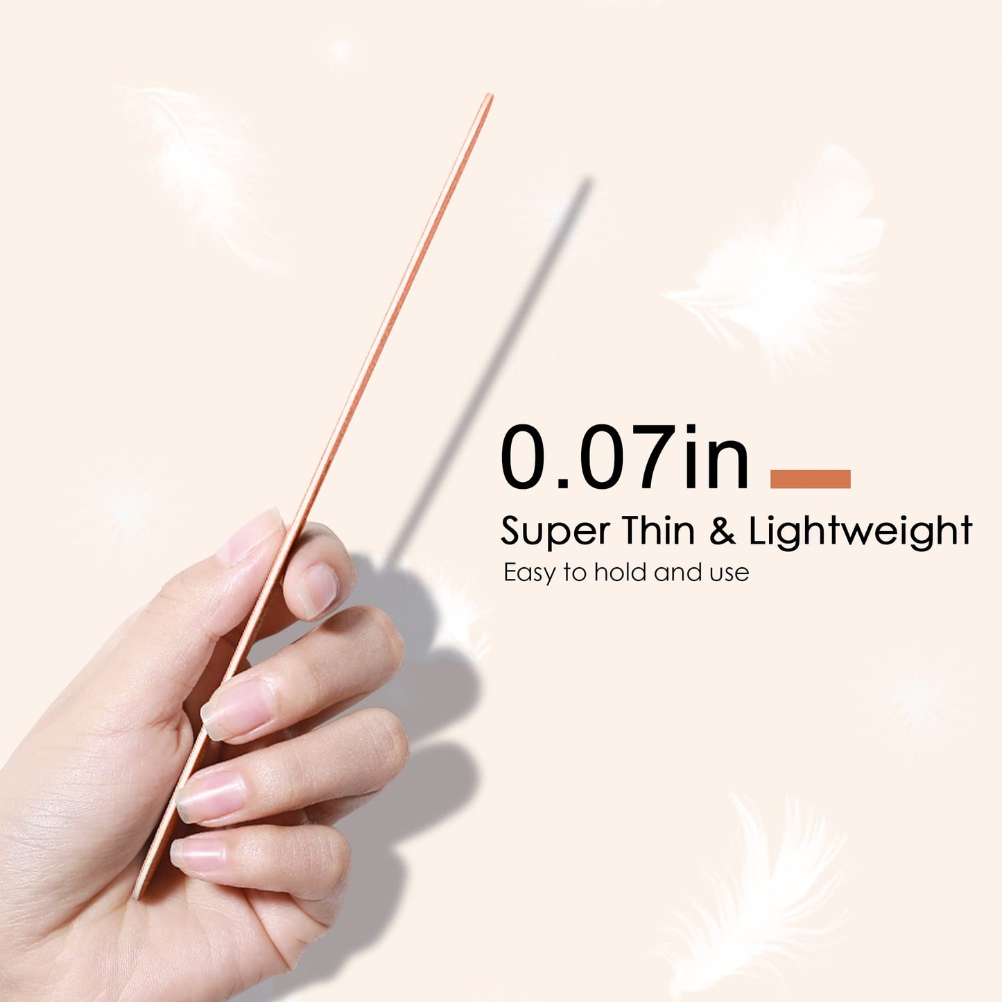 Canvalite Nail File Large Emery Boards for Nails, 180 Grit Nail Files for Natural Nails, Thin Emory Nail File Pack Manicure Tool for Home Use 25PCS Beauty and Personal Care CANVALITE
