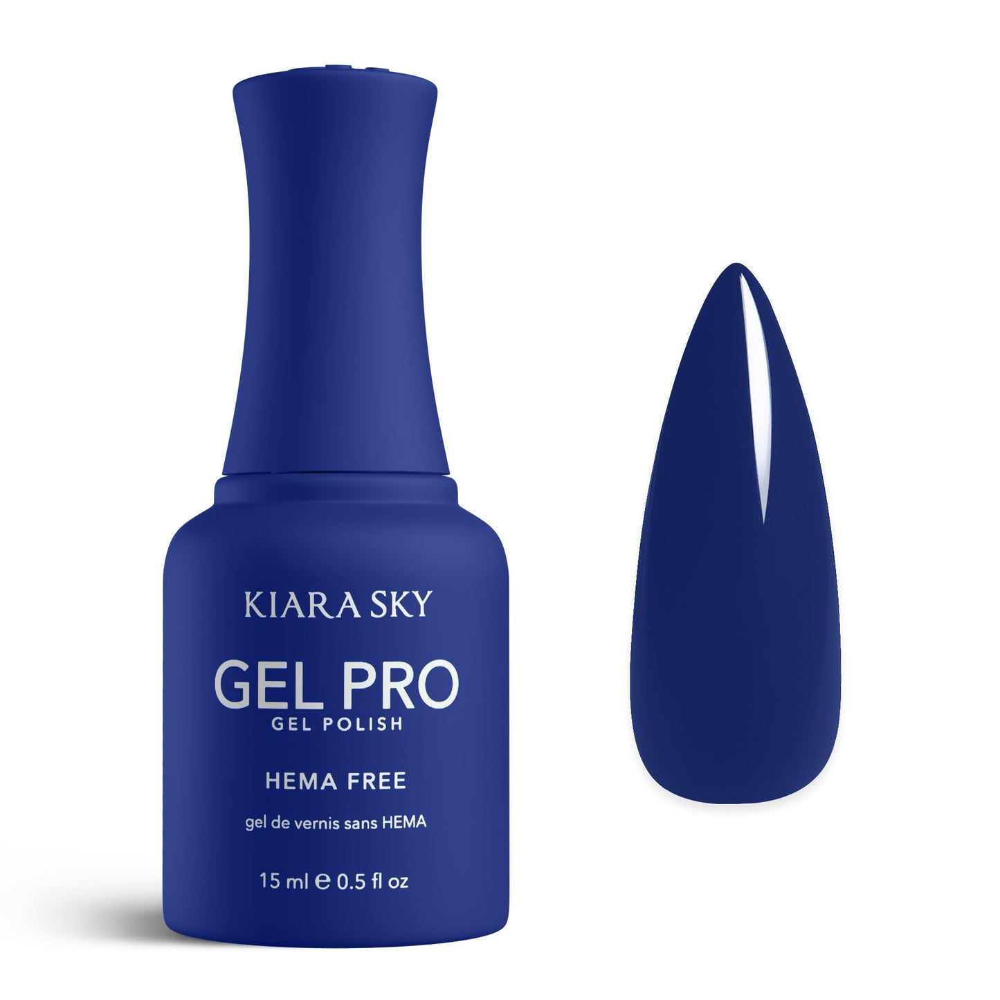 KIARA SKY Gel Pro HEMA-Free Gel Nail Polish | Full Coverage, 28+ Day Wear, Self-Leveling, UV/LED Soak-Off, 0.5 fl oz | Dodge Her Blues #133 Beauty & Personal Care KIARA SKY