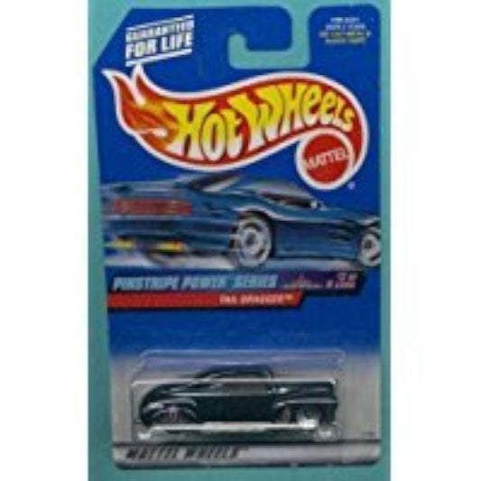 Hot Wheels Mattel 1999 1:64 Scale Pinstripe Power Series Black Tail Dragger Die Cast Car 2/4