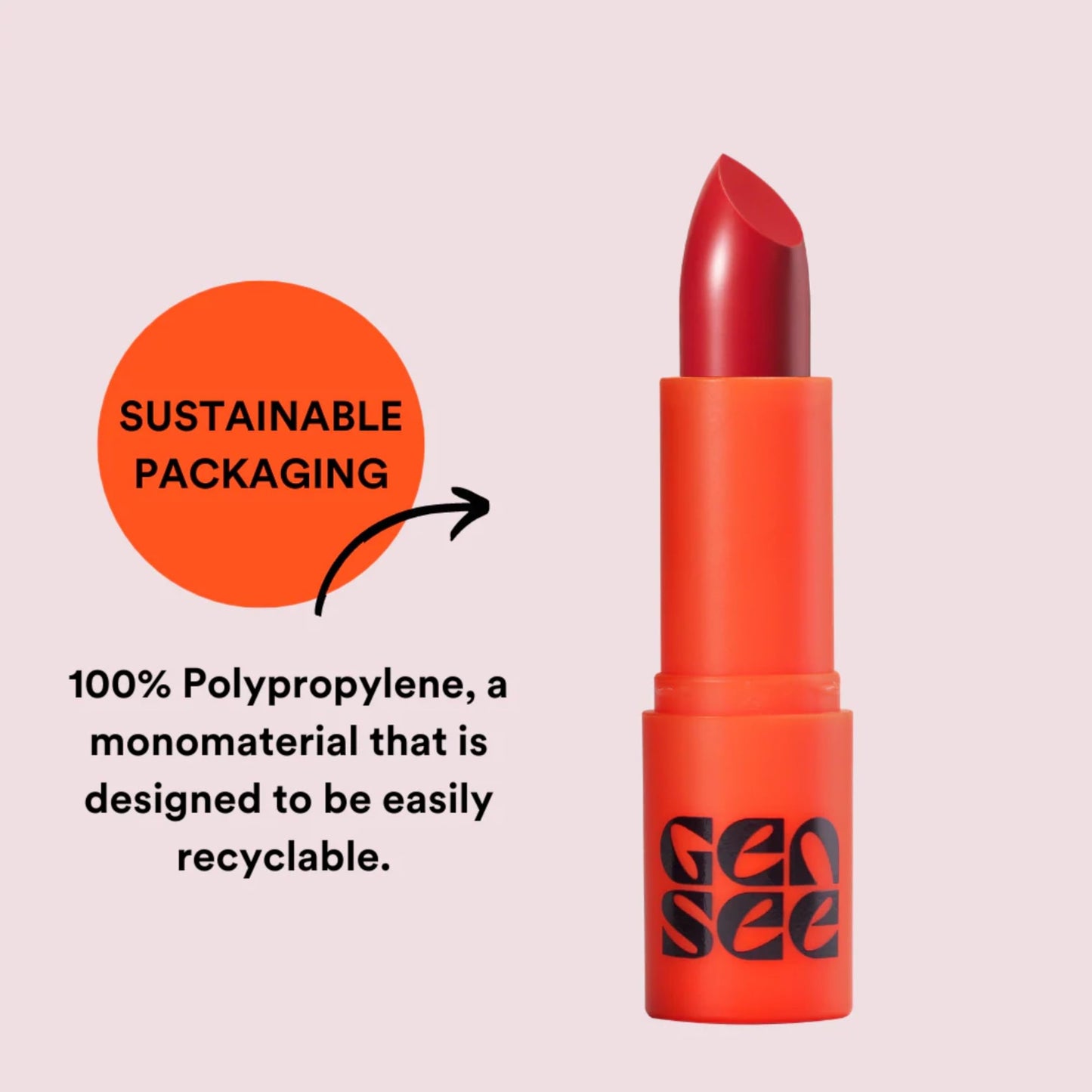 GEN SEE Pick Me Up Lip Matte Lipstick, Irene - Soft Matte Highly Pigmented Comfortable Long Wear Color, Vegan Cruelty-Free, Made in Italy