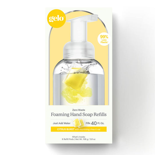 Gelo - Foaming Hand Soap Refill Pods | Eco-Friendly | 40oz Refill (Lemon, Basil & Geranium) Beauty & Personal Care Gelo