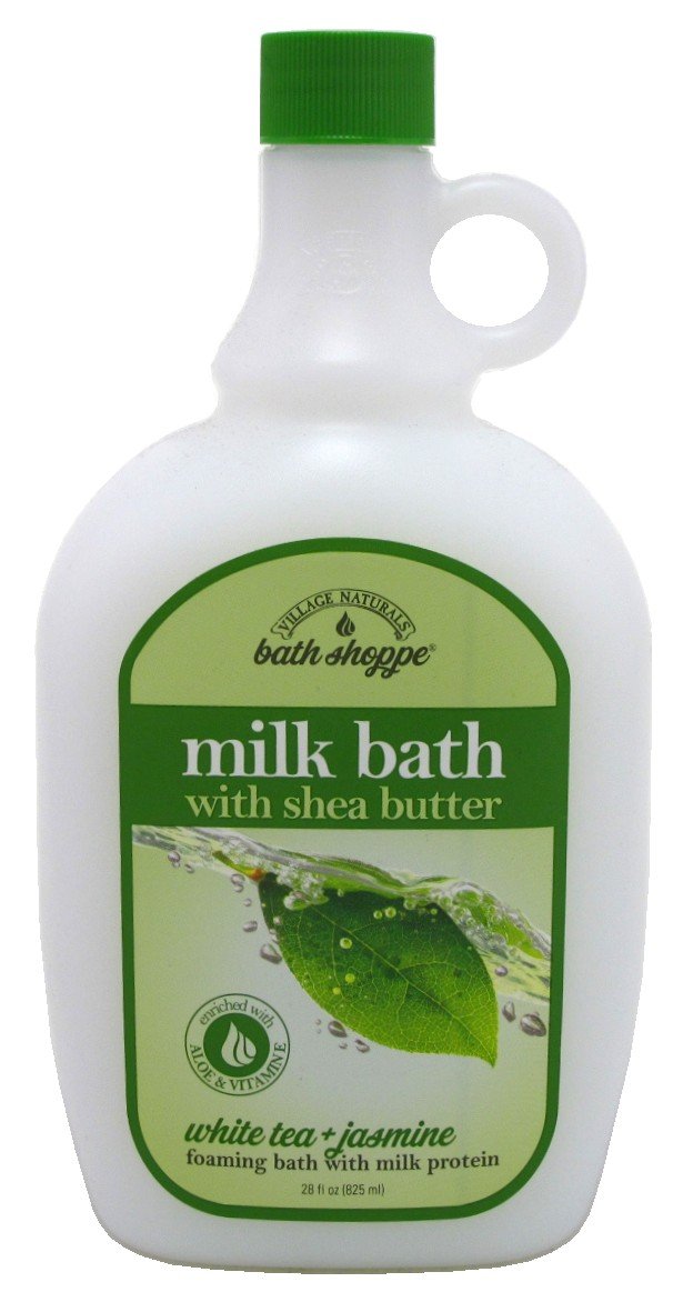 Village Naturals Bath Milk Bath Ultra-Moist White Tea & Jasmine 28 Ounce (828ml) (6 Pack)