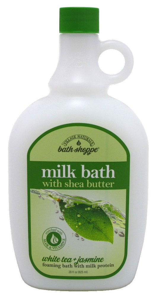 Village Naturals Bath Milk Bath Ultra-Moist White Tea & Jasmine 28 Ounce (828ml) (6 Pack)