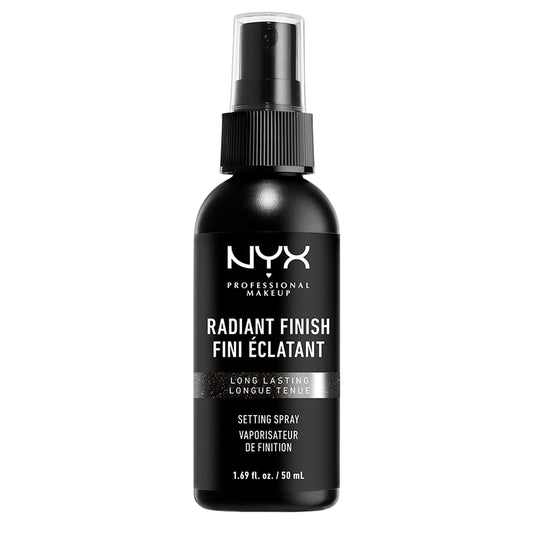 NYX PROFESSIONAL MAKEUP Makeup Setting Spray - Radiant Finish, Long-Lasting Face Mist with Micro Pearls, Vegan Formula