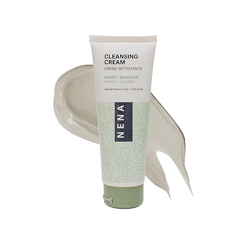 NENA Skincare Cleansing Cream - Face Wash - Gluten Free Facial Cleanser - Hydrating Mineral-Powered Formula for Soft, Radiant Skin - 3.5 oz