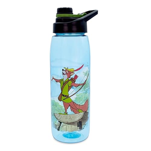 Disney Robin Hood What A Good Day 28-Ounce Water Bottle With Leakproof Lid | BPA-Free Plastic Sports Jug