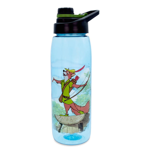 Disney Robin Hood What A Good Day 28-Ounce Water Bottle With Leakproof Lid | BPA-Free Plastic Sports Jug