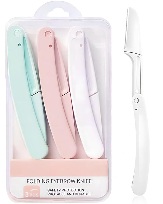 Dermaplaning Razors Tool for Women Face,3 PCS Eyebrow Razor Beauty and Personal Care Qivorimith