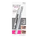 Ruby Kisses Brow Styling Pencil with Brush, Long-Lasting Eyebrow Wax, Clear Brow Shaper, Precision Sculpting & Shaping, Professional Quality, Easy