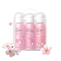 Cherry Blossom Shampoo and Conditioner & Body Wash Set,Hydrating Hair Care&Gentle Moisturizing Shower Gel,Delicate Floral Scent for Soft Silky