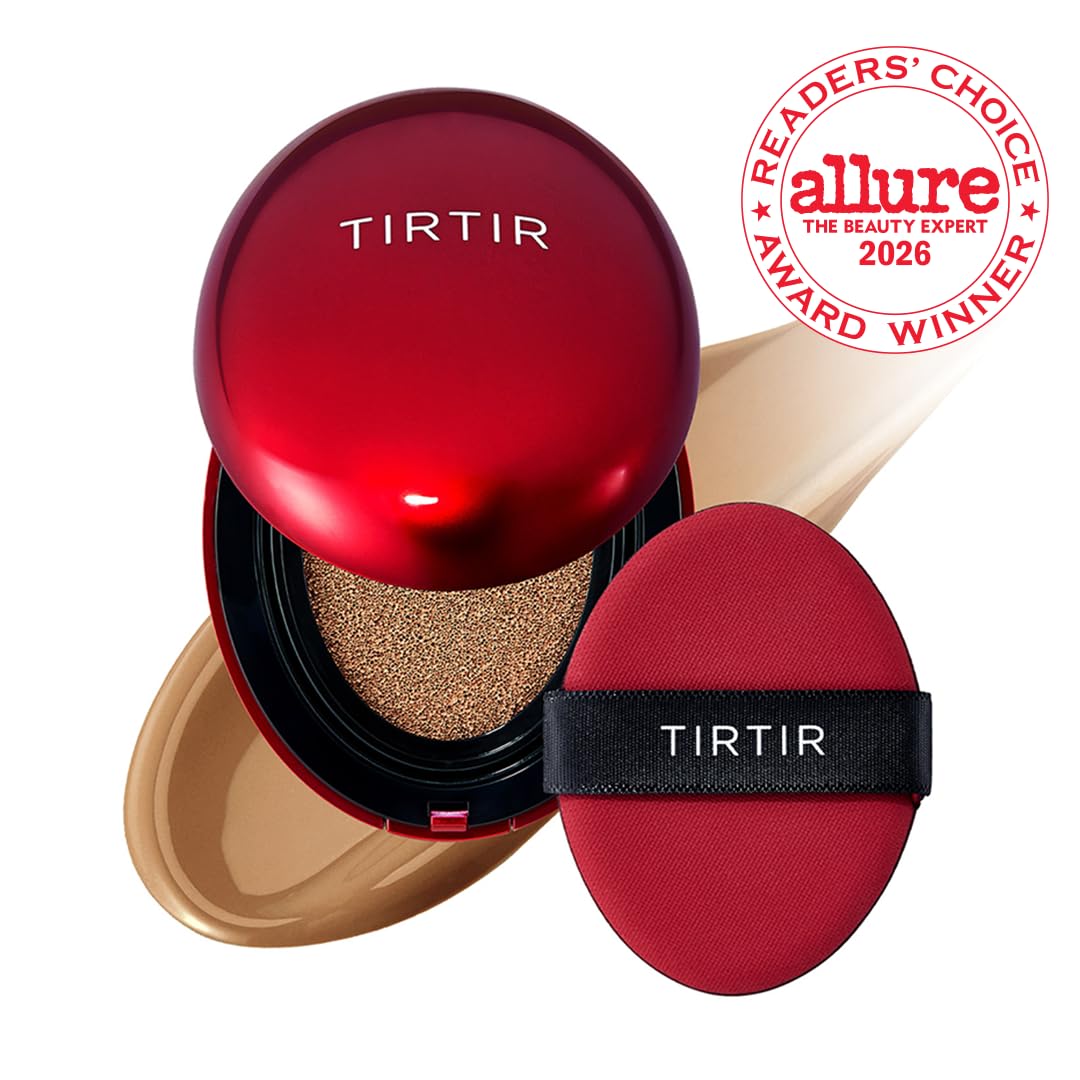 TIRTIR Mask Fit Red Cushion Foundation | Full coverage, Weightless, Skin fit, Satin Glow Finish, Korean Makeup BB Foundation, beauty, Tattoo cover up Beauty and Personal Care TIRTIR