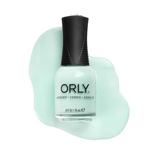 Orly Pastel Blue-Green Nail Polish | Crème Finish | Smooth, Even Coverage | Precision Gripper Cap | Vegan & Cruelty-Free (Butterfly Pea) Beauty & Personal Care Orly