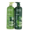 Super Nature Shampoo and Conditioner Set - Sulfate Free, Paraben Free Hair Care Duo Hydrating & Nourishing Formula with Aloe for Dry, Damaged, Curly