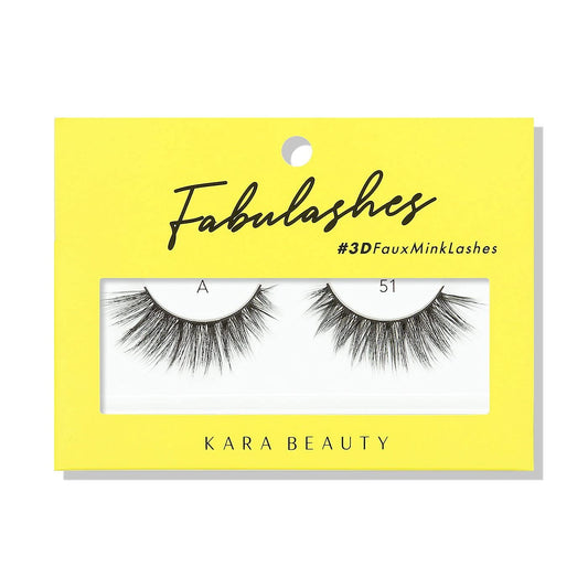 KARA BEAUTY 3D Faux Mink Strip Lashes - Reusable False Eyelashes - Lightweight, Beginner-Friendly Eye Lashes for Special Occasion, Wedding, Prom