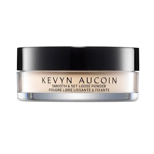 Kevyn Aucoin Smooth & Set Loose Powder with Puff: Universal shade, all skin types & tones. Sheer, lightweight, blends well, blurs imperfections