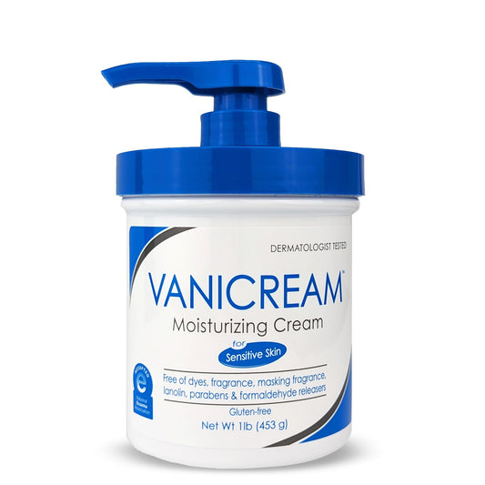 Vanicream Moisturizing Skin Cream with Pump Dispenser - 16 fl oz (1 lb) - Moisturizer Formulated Without Common Irritants for Those with Sensitive