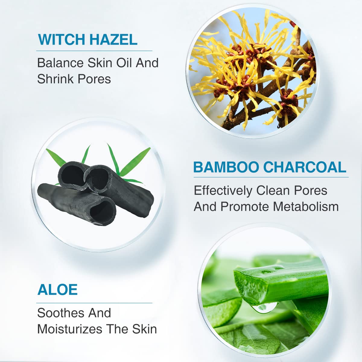Blackhead Remover Mask Bamboo Charcoal Peel Off Mask Skin Care Face Mask 3-in-1 Kit Pimple & Deep Cleansing Black Facial Mask Shrink Pore