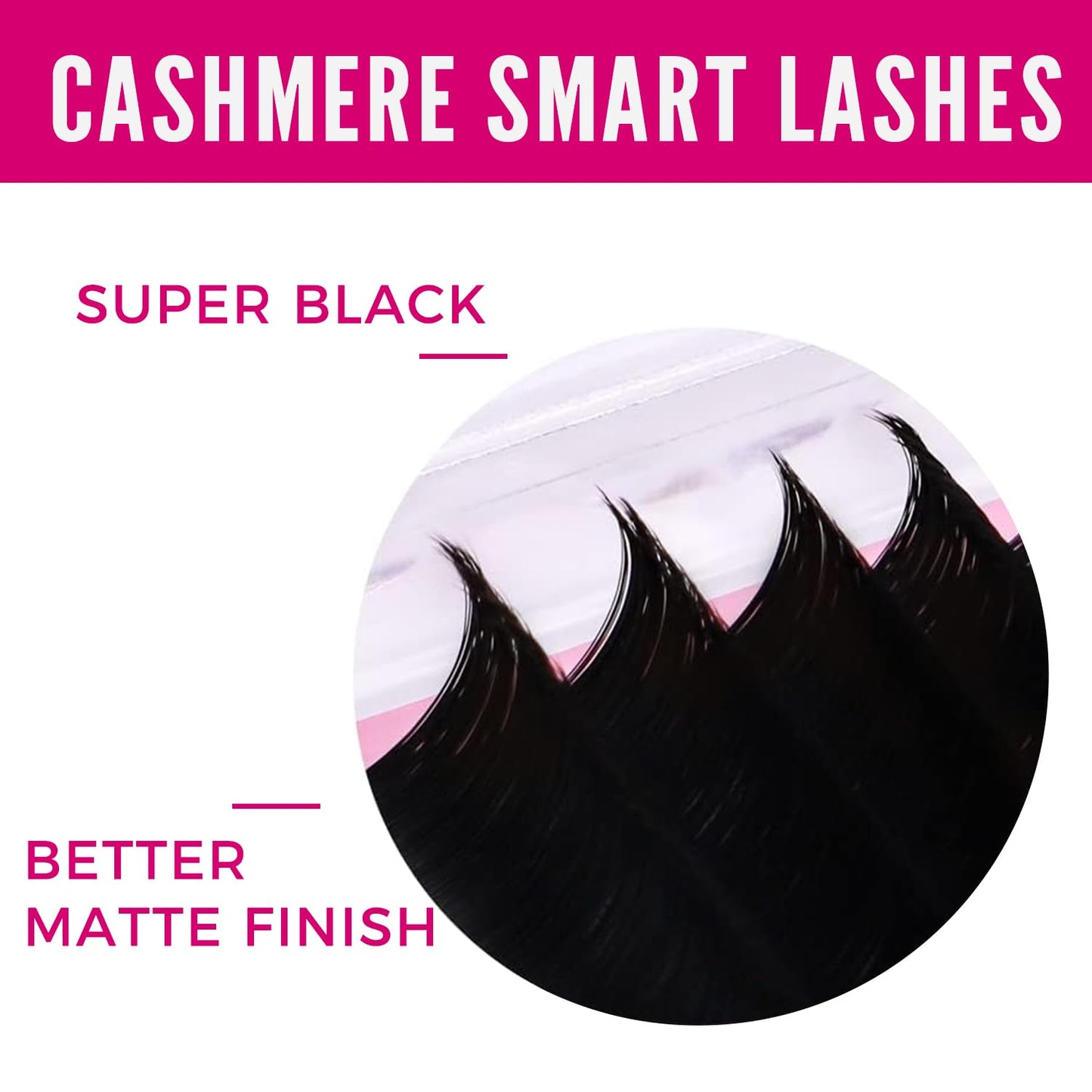 VEYES INC Cashmere Smart Fan Lash Extensions 0.03 0.05 0.07 C/CC/D Curl 8-20mm Mixed & Single Length, Super Matte Black Volume Lashes, Professional Beauty and Personal Care VEYES INC