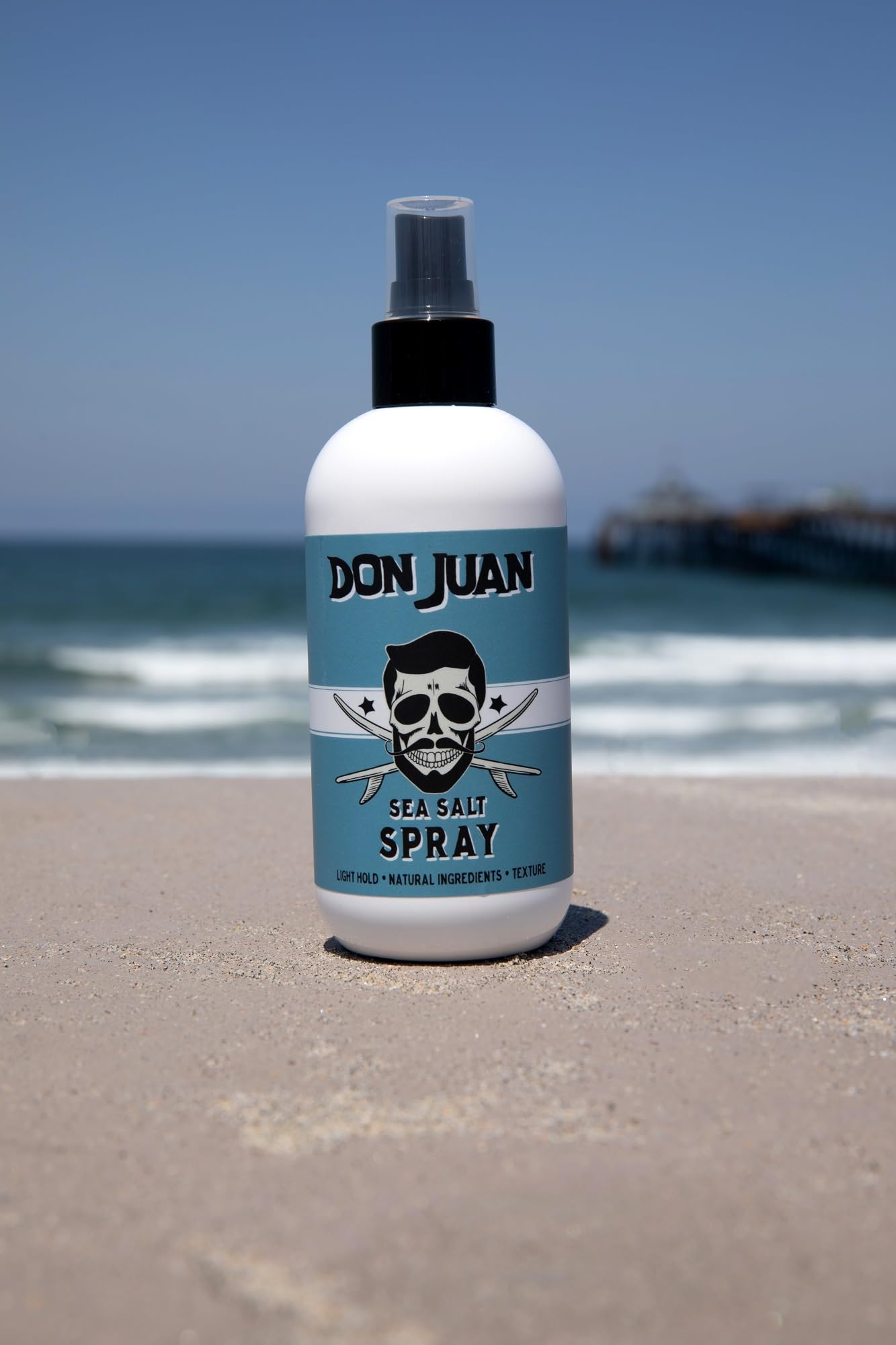 Don Juan Sea Salt Hair Styling Spray | Light Hold | Adds Volume and Texture To Hair | Natural Ingredients | Surf Wax Scent, 8 fl oz
