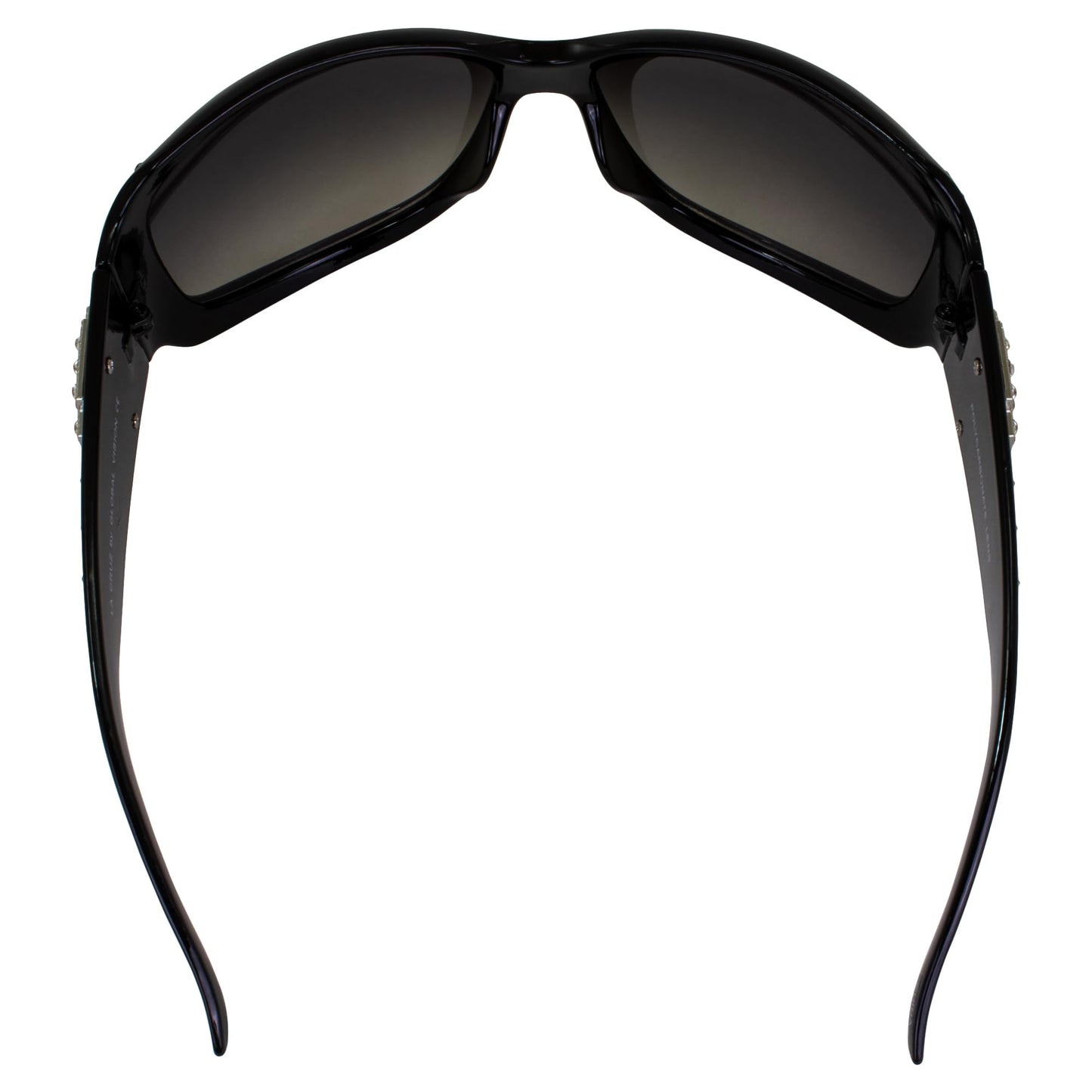 Global Vision La Cruz Womens Motorcycle Fashion Sunglasses Black with Gradient Smoke Lens