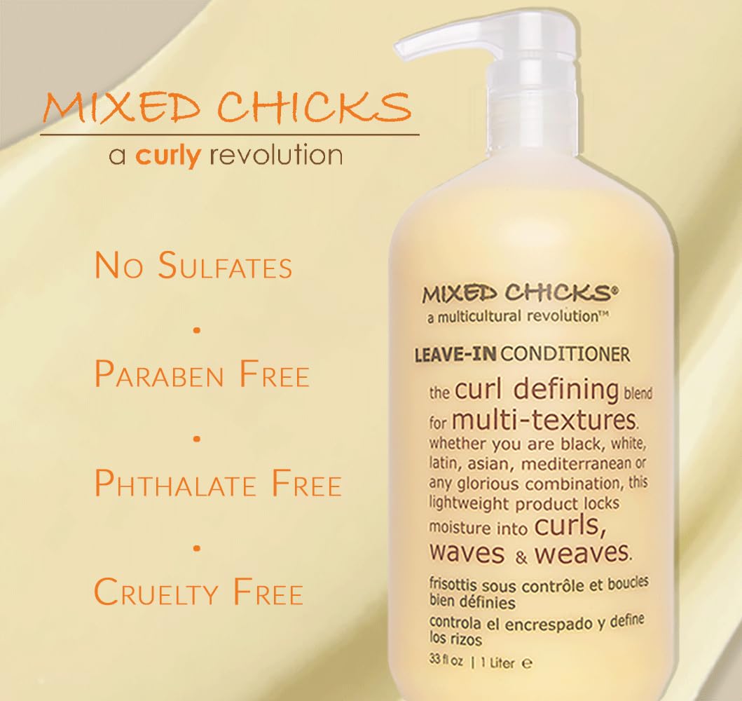 Mixed Chicks Curl Defining & Frizz Eliminating Leave-In Conditioner, 33 fl.oz. Beauty and Personal Care Mixed Chicks