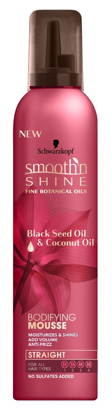 Smooth N Shine Straight Mousse Bodifying 9 Ounce Pump (266ml) (2 Pack)