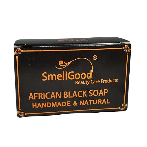 Raw African Black Soap Brick From Ghana 1lb Beauty & Personal Care SmellGood