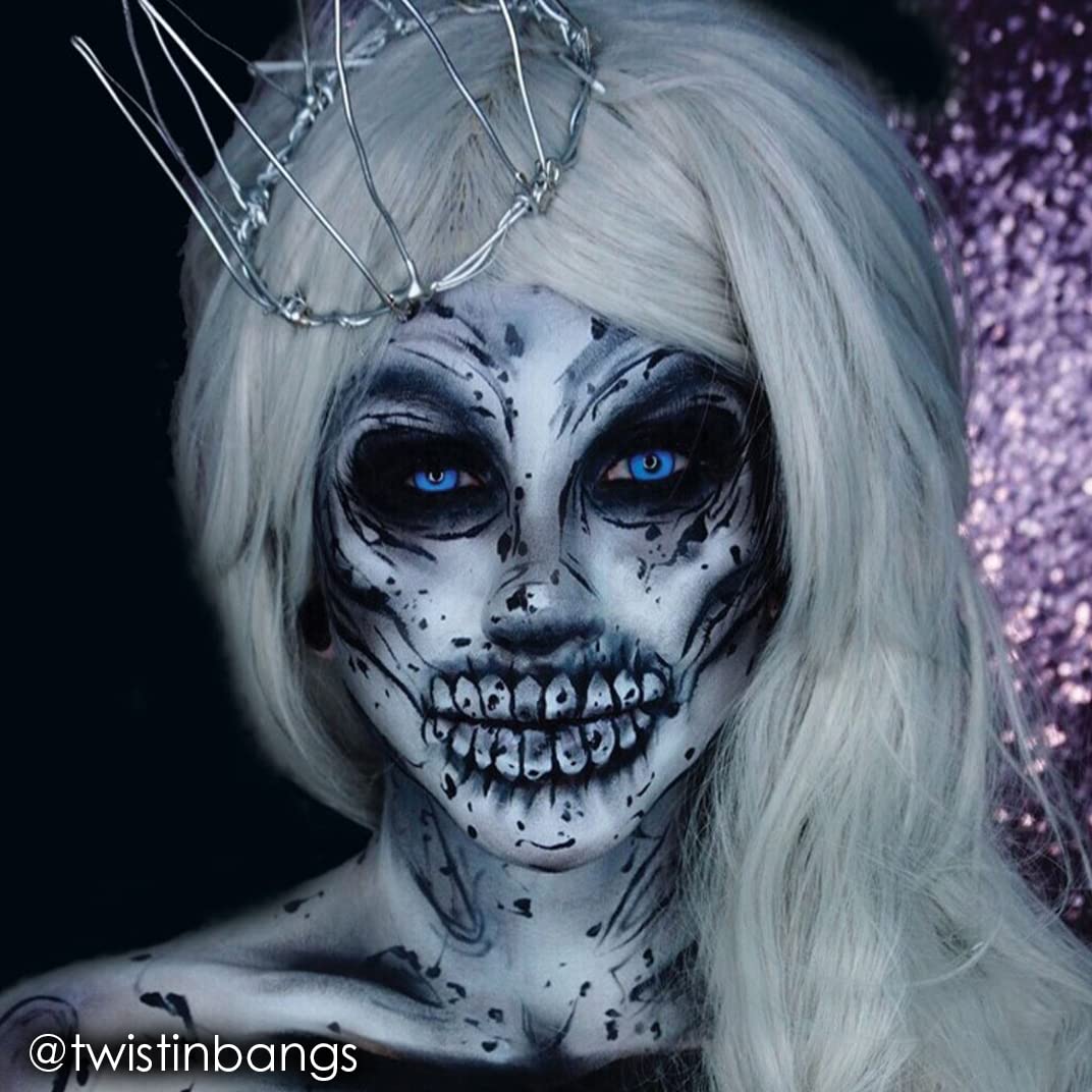 Mehron Makeup Fantasy FX Cream Makeup | Water Based | Halloween | Moonlight White Face & Body Paint For Adults 1 fl oz (30ml) (Moonlight White)