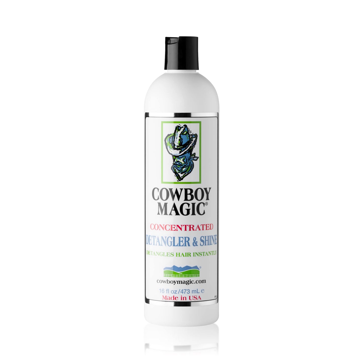 Cowboy Magic Shampoo + Conditioner + Detangler & Shine 16 Ounce each With Silk Panthenol and Honey Great For Horse, Humans, And Dogs Too Silky Coats