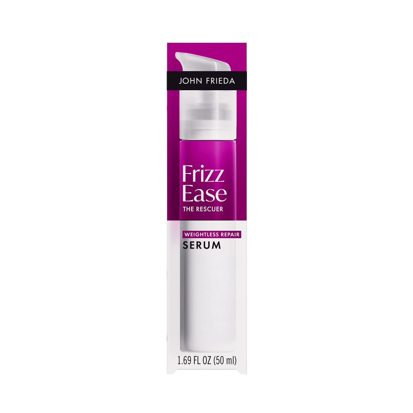 John Frieda Frizz Ease The Rescuer Weightless Repair Serum, Frizz Control Hair Serum, 1.69 Fl Oz