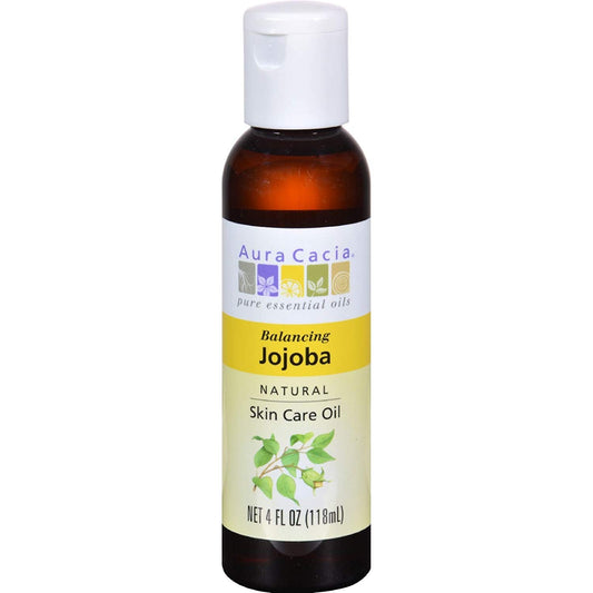 Aura Cacia 100 Percent Pure Jojoba Oil, 4 Ounce - 3 per case.3