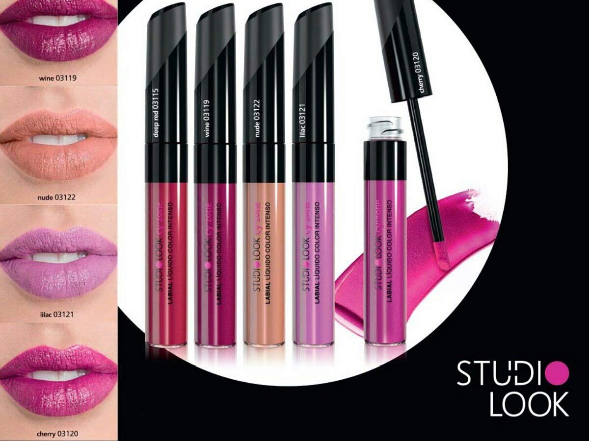 Cyzone Studio Look Intense Color Liquid Lipstick, Long Lasting High Fixing, Color: Rose Nude