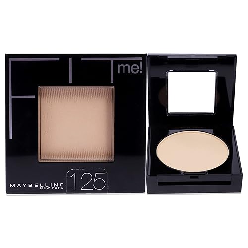 Maybelline New York Fit Me Set + Smooth Powder Makeup, Nude Beige, 0.3 oz.