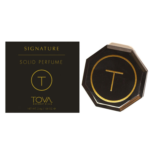 Tova Signature Solid Perfume Compact - Fresh Floral Pocket Perfume Dab-On for Women - Bergamot Jasmine Musk - USA-Made & Cruelty-Free - 2.4 g Beauty & Personal Care Tova