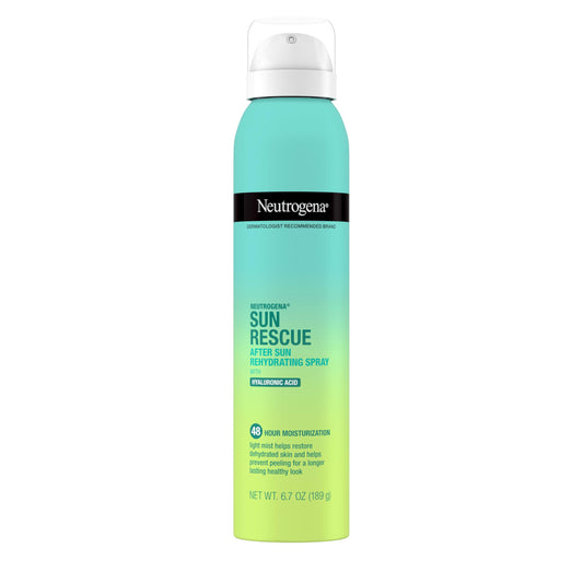 Neutrogena Sun Rescue After Sun Rehydrating Spray with Hyaluronic Acid, Vegan and Lightweight 48-Moisturizing Skin and Body Mist, Non-Comedogenic Beauty & Personal Care Neutrogena