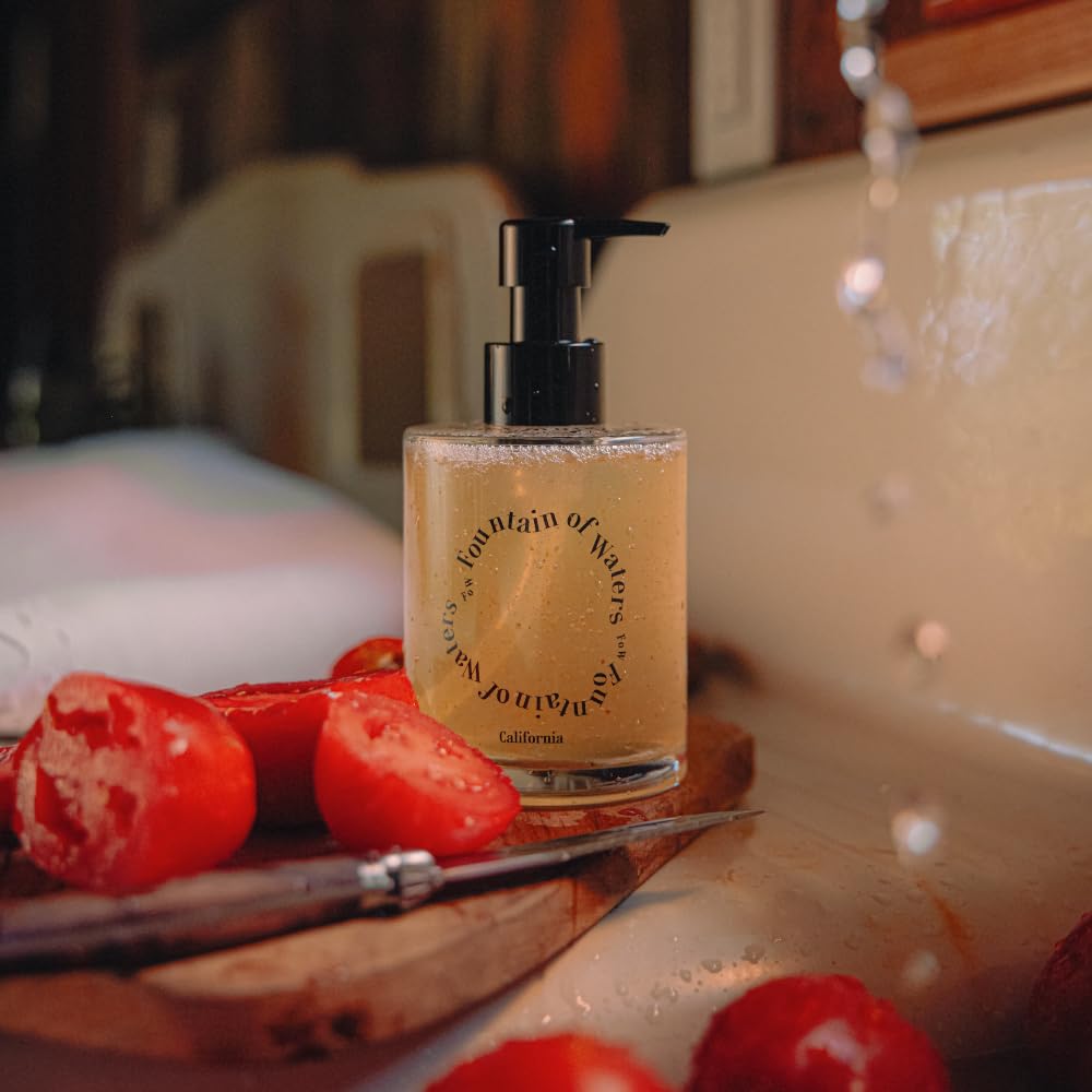 Fountain of Waters Tomato Garden Hand Wash 300ml, Vegan Cruelty-Free Premium hand Wash with tomato Pomace, Crafted in Korea