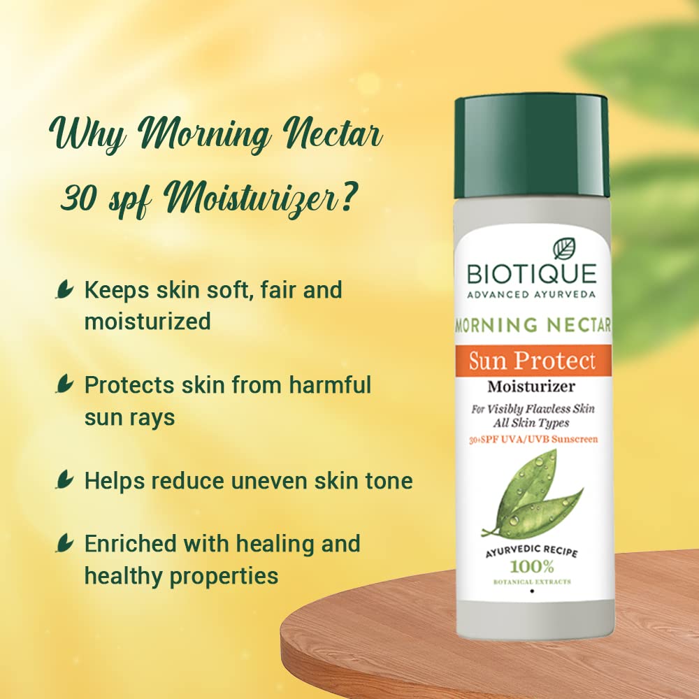 Biotique Botanicals Morning Nectar Lotion, 4.05 Fluid Ounce