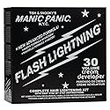 MANIC PANIC Flash Lightning Hair Bleach Kit - Bleach Powder + 30 Volume Developer - Hair Lightener for Dark Shades - Lifts Up to 5 Levels - Achieve